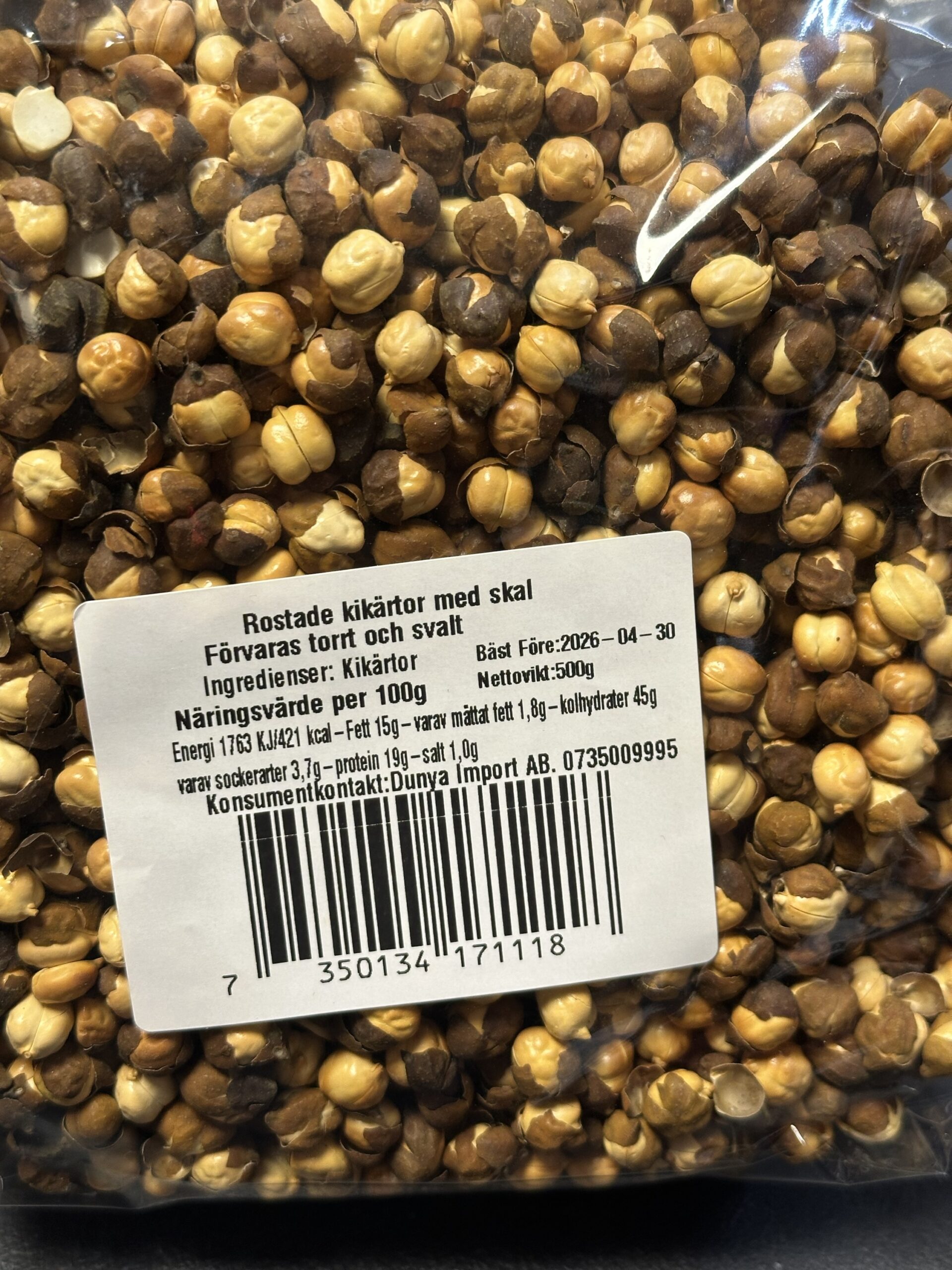 Dunya roasted channa 500g